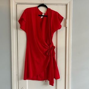 Amadi Red Wrap Dress